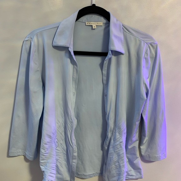 Baby Blue Button Up - Picture 3 of 3